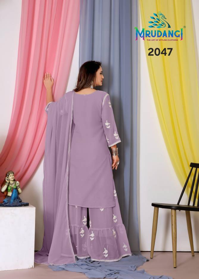 Noor By Mrudangi Georgette Sharara Readymade Suits Wholesale Market In Surat